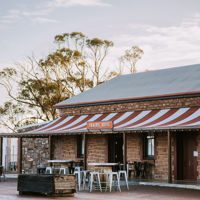 Front of the Prairie Hotel in the Flinders Ranges 
