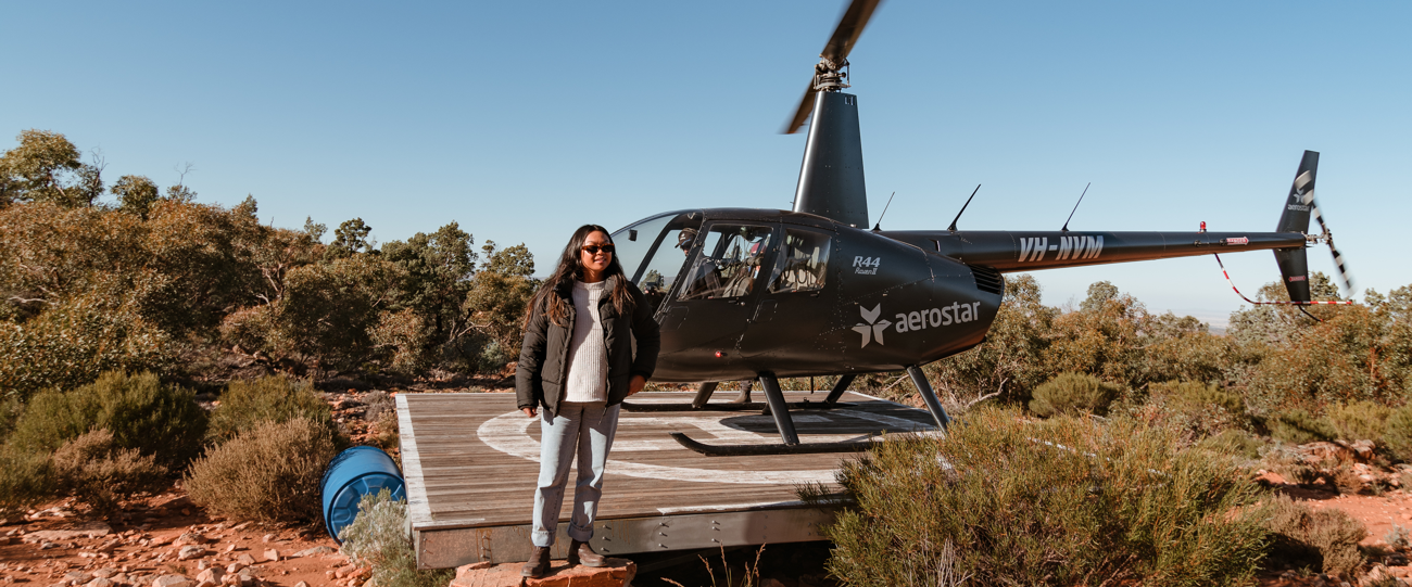 Heli-camping experience, Flinders Ranges and Outback